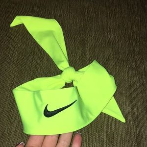 lime green nike headband